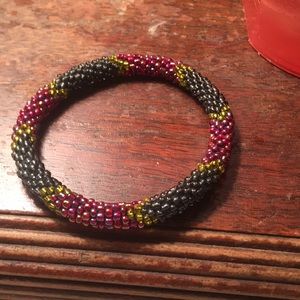 Multicolored beaded bracelet